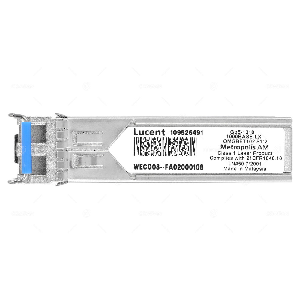 109526491 LUCENT OPTICAL TRANSCEIVER MODULE 1G SFP 1000BASE-LX  LC 1310NM 5KM